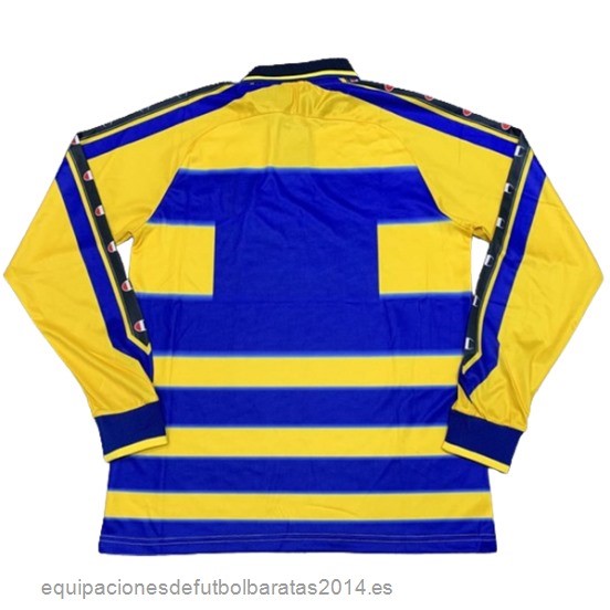 Nuevo 1ª Manga Larga Parma 1999 2000 Azul Amarillo Baratas
